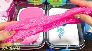 RELAXING With Piping Bag! PINK vs BLUE! Mixing Random into GLOSSY Slime ! Satisfying Slime #1174
