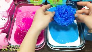 RELAXING With Piping Bag! PINK vs BLUE! Mixing Random into GLOSSY Slime ! Satisfying Slime #1174