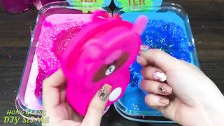 RELAXING With Piping Bag! PINK vs BLUE! Mixing Random into GLOSSY Slime ! Satisfying Slime #1174