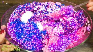 Making Crunchy GALAXY Foam Slime With Piping Bags | GLOSSY SLIME | ASMR Slime Videos #1165