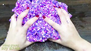 Making Crunchy GALAXY Foam Slime With Piping Bags | GLOSSY SLIME | ASMR Slime Videos #1165