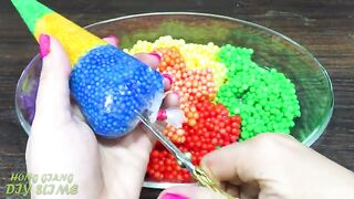 Making Crunchy Foam Slime With Piping Bags | GLOSSY SLIME | ASMR Slime Videos #1160