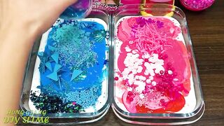 PINK vs BLUE! Mixing Random into GLOSSY Slime ! Satisfying Slime Video #1152