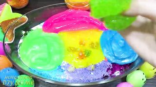 Mixing Random into GLOSSY Slime ! Satisfying Slime Video #1147