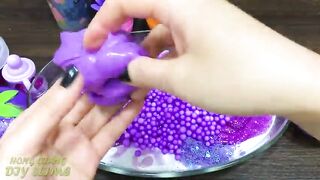 PURPLE Slime! Mixing Random into GLOSSY Slime ! Satisfying Slime Video #1146