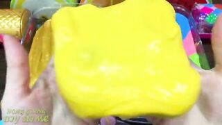 GOLD vs RAINBOW! Mixing Random into GLOSSY Slime ! Satisfying Slime Video #1140