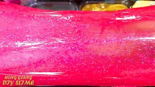 FROZEN  PINK vs GOLD! Mixing Random into GLOSSY Slime ! Satisfying Slime Video #1139