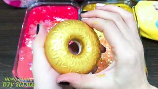 FROZEN  PINK vs GOLD! Mixing Random into GLOSSY Slime ! Satisfying Slime Video #1139