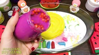 Mixing Random into GLOSSY Slime ! Satisfying Slime Video #1135