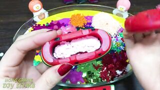 Mixing Random into GLOSSY Slime ! Satisfying Slime Video #1135