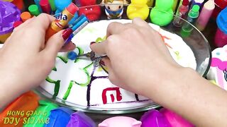 Mixing Random into GLOSSY Slime ! Satisfying Slime Video #1130