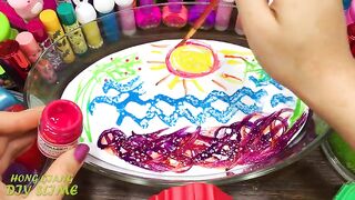 Mixing Random into GLOSSY Slime ! Satisfying Slime Video #1128