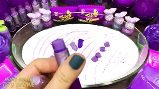 PURPLE Slime! Mixing Random into GLOSSY Slime ! Satisfying Slime Video #1126