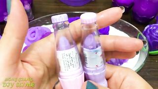 PURPLE Slime! Mixing Random into GLOSSY Slime ! Satisfying Slime Video #1126