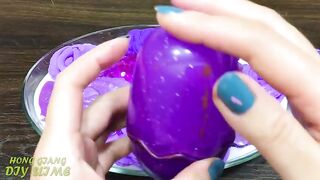 PURPLE Slime! Mixing Random into GLOSSY Slime ! Satisfying Slime Video #1126