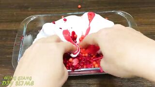 BLUE vs RED! Mixing Random into GLOSSY Slime ! Satisfying Slime Video #1122