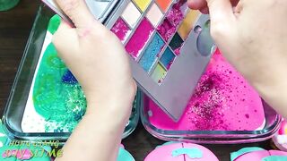 MINT vs PINK! Mixing Random into GLOSSY Slime ! Satisfying Slime Video #1118