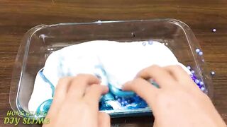 PINK vs BLUE! Mixing Random into GLOSSY Slime ! Satisfying Slime Video #1117