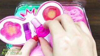 MINT vs PINK! Mixing Random into GLOSSY Slime ! Satisfying Slime Video #1110