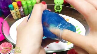 Mixing Random into GLOSSY Slime ! Satisfying Slime Video #1109