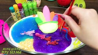 Mixing Random into GLOSSY Slime ! Satisfying Slime Video #1109