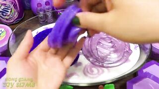 Mixing Random into GLOSSY Slime ! Satisfying Slime Video #1102