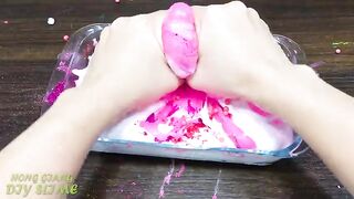 POCKY PINK vs GREEN! Mixing Random into GLOSSY Slime ! Satisfying Slime Video #1099