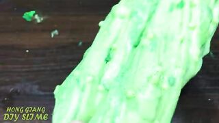 GOLD vs GREEN! Mixing Random into GLOSSY Slime ! Satisfying Slime Video #1096