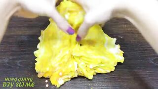 GOLD vs BLUE! Mixing Random into GLOSSY Slime ! Satisfying Slime Video #1090