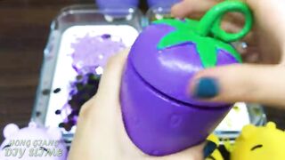 PURPLE vs YELLOW! Mixing Random into CLEAR Slime ! Satisfying Slime Video #1088