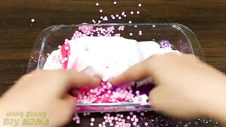 PINK vs BLUE! Mixing Random into GLOSSY Slime ! Satisfying Slime Video #1085