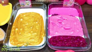 GOLD vs PINK! Mixing Random into GLOSSY Slime ! Satisfying Slime Video #1082