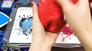 PEPSI vs COCACOLA! Mixing Random into GLOSSY Slime ! Satisfying Slime Video #1080