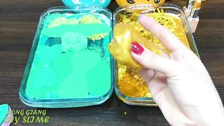 MINT vs GOLG! Mixing Random into GLOSSY Slime ! Satisfying Slime Video #1079