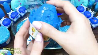 BLUE ELSA Slime Mixing Random into GLOSSY Slime ! Satisfying Slime Video #1075