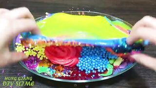 Mixing Random into STORE BOUGHT Slime ! Satisfying Slime Video #1074