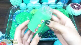 MINT SLIME Mixing Random into STORE BOUGHT Slime ! Satisfying Slime Video #1068