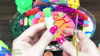 Mixing Random into GLOSSY Slime ! Satisfying Slime Video #1065