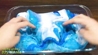Blue ELSA Slime Mixing Random into GLOSSY Slime ! Satisfying Slime Video #1060