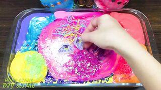 Mixing Random into GLOSSY Slime ! Satisfying Slime Video #1059