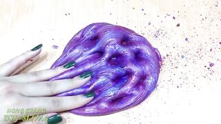 Slime Coloring with Makeup! Mixing Makeup Eyeshadow into Clear Slime! Satisfying Slime Videos #1051