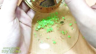Slime Coloring with Makeup! Mixing Makeup Glitter Eyeshadow into Clear Slime! Satisfying Video #1042
