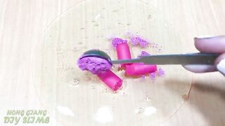 Slime Coloring with Makeup! Mixing Makeup and Pigment into Clear Slime ! Satisfying Video ASMR #1039