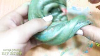 Slime Coloring with Bear! Mixing Makeup Eyeshadow into Slime! Satisfying Slime Videos ASMR #1038