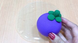 Slime Coloring with Clay ! Mixing Clay into Clear Slime ! Satisfying Slime Videos ASMR #1018
