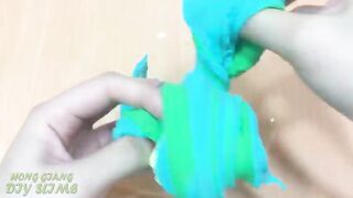 Slime Coloring with Clay ! Mixing Clay into Clear Slime ! Satisfying Slime Videos ASMR #1012