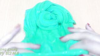 Slime Coloring with Clay ! Mixing Clay into Clear Slime ! Satisfying Slime Videos ASMR #1012