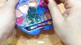 Slime Coloring with Makeup ! Mixing Makeup Eyeshadow into Slime ! Satisfying Slime Video ASMR #966