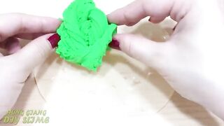 Slime Coloring with Clay ! Mixing Clay into Clear Slime ! Satisfying Slime Video ASMR #960