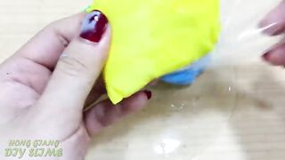 Slime Coloring with Clay ! Mixing Clay into Clear Slime ! Satisfying Slime Video ASMR #960